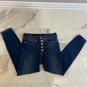Banana republic high rise skinny jeans